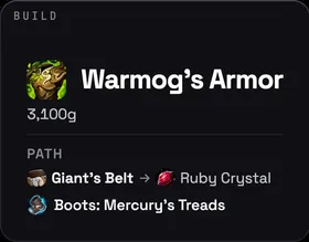The build overlay over the game